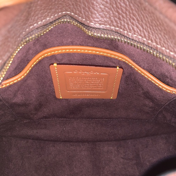 Coach Emery Dark Teak Leather Crossbody with Two Straps, NWT - Picture 4 of 5